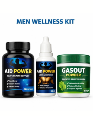 Ayurvedic men wellness kit with capsule, oil ,and digestive powder