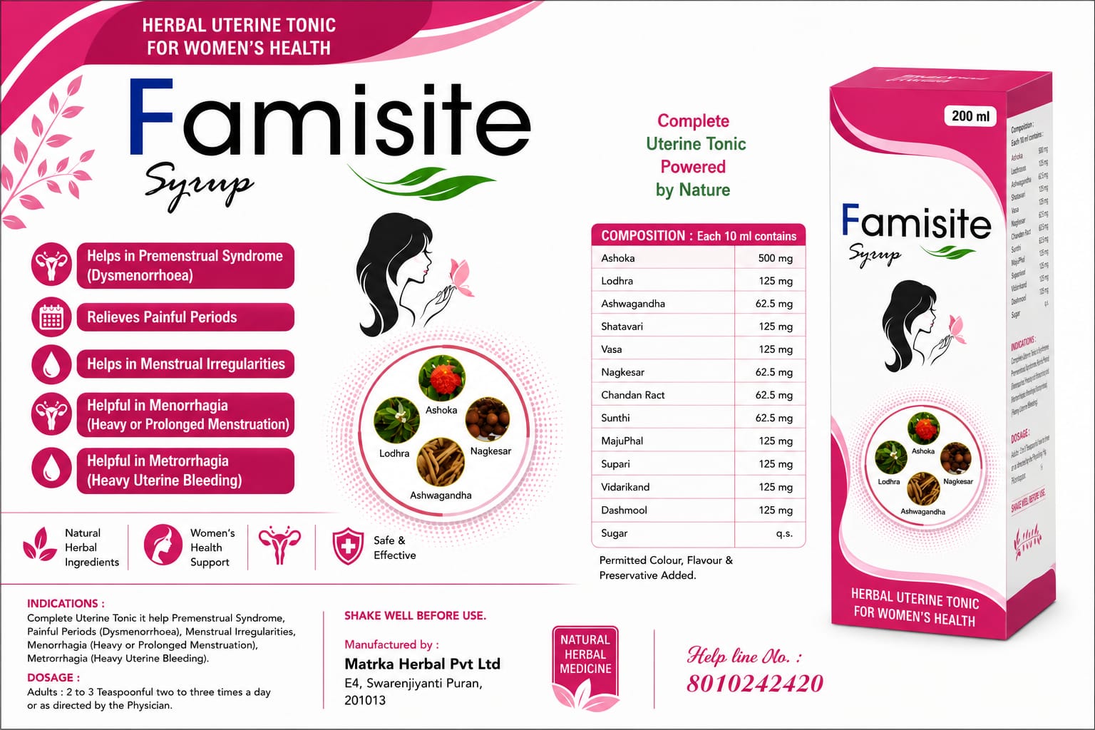 Famisite Female Tonic Famisite Female Tonic – Ayurvedic Women's Wellness Syrup | Swara Life Science